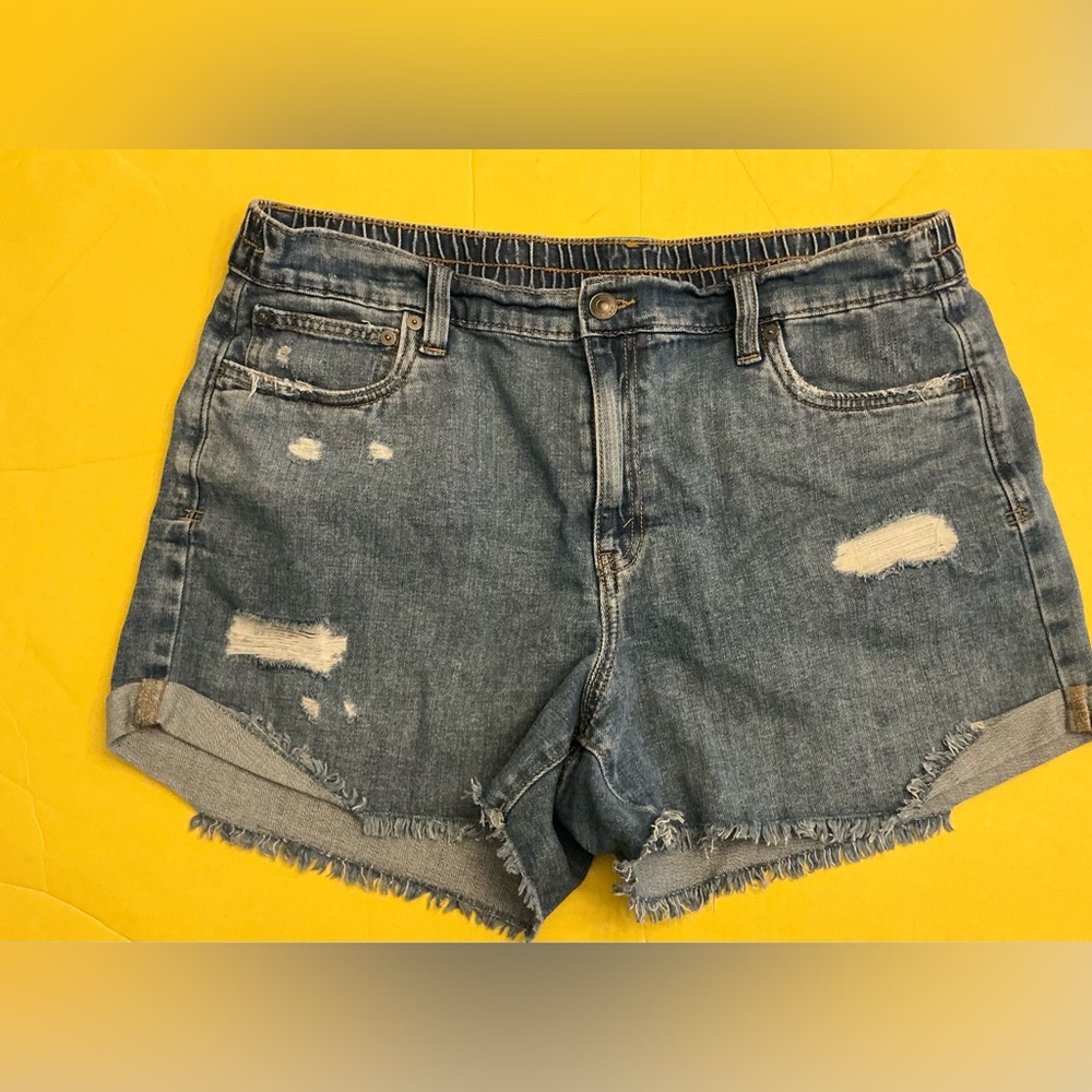 Aerie Dream daydream Jean denim shorts sz large - Picture 2 of 6